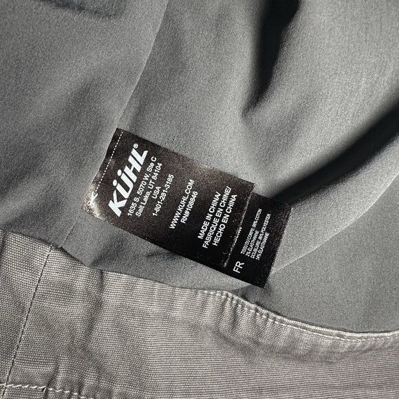 Kuhl Double Kross Jacket Mens M Medium Gray Lightweight Hiking Canvas Faded - Picture 9 of 16